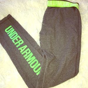 Under Armour yoga leggings size small lime green